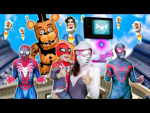 Spiderman, Teddy, dan Gadis Televisi Bekerja Sama - Spiderman Team IDN