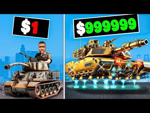 $1 to $1,000,000 TANK in GTA 5!