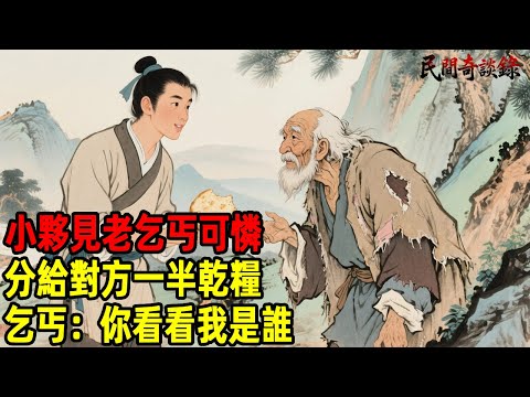 小夥見老乞丐可憐,分給對方一半乾糧,乞丐:你看看我是誰?【民間奇談錄】#民間故事 #台灣傳說 #懸疑故事 #銀髮頻道 #懷舊故事 #助眠故事