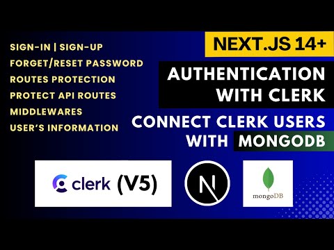 Clerk Auth v5 Complete Guide with Next.js 15 | Routes Protection | Connect Clerk with Databases