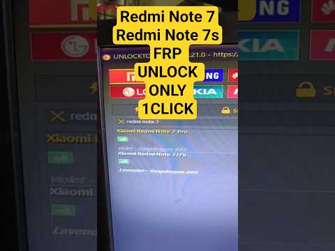 Redmi Note 7 Frp Unlock in Unlock Tool | Only 1 click 2025