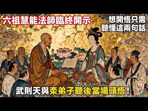 六祖慧能法師臨終開示:想開悟只需聽懂這兩句話,武則天與衆弟子聽後當場頓悟#佛教 #佛法 #佛教玄學 #佛教智慧 #佛學知識 #佛學智慧 #修心修行 #佛教文化 #禪悟人生 #傳統文化