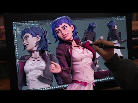 Sculpting Ella Purnell as Powder.. in Blender