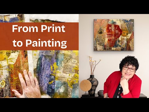 How I Turned a Gel Print Into a Stunning Mixed Media Collage