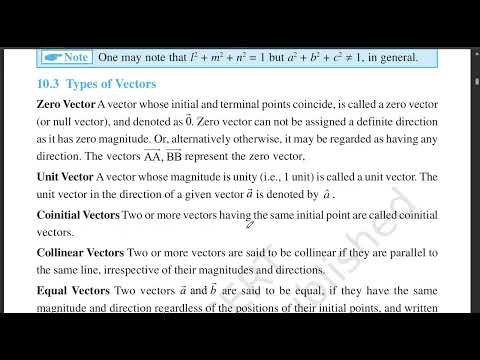 VECTOR ALGEBRA | Lecture 3 | NCERT