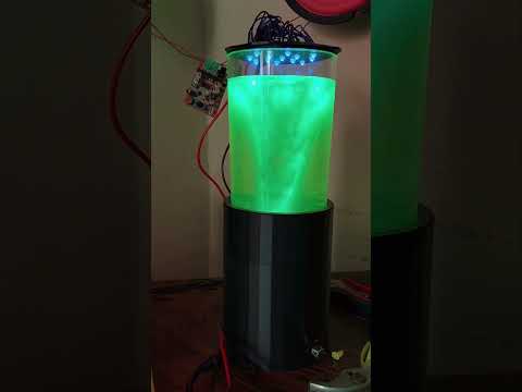 Homemade Magnetically-Driven Fluorescent Tornader Lamp Thing