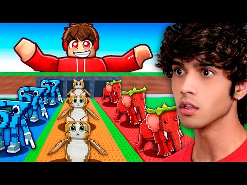 Using INFINITE LUCK on 3 ROWS in Steal a Brainrot!