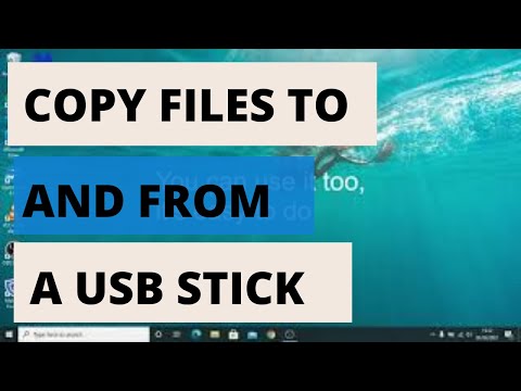 How To Copy & Paste Files To AND From USB Stick or Flash Drive - Complete Guide for Beginners