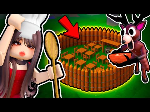 Building a RESTAURANT BASE With the NEW Chef Class In 99 NIGHTS IN THE FOREST! (Roblox)