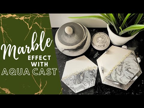 How to Create a Marble Effect with Aqua Cast - Coaster Set - PLUS AMAZING NEWS!