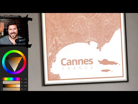 Inkscape Minimalist Map Art with QGIS