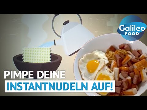 Surf & Turf und Pfannkuchen mit Instantnudeln? Pimp my Fertiggericht! | Galileo Food