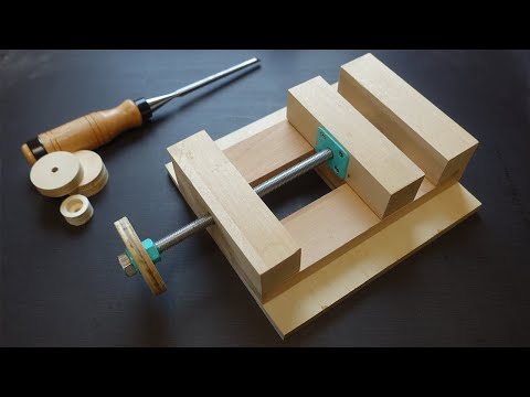 DIY Wooden Vise | Drill Press Vise | Homemade Tools