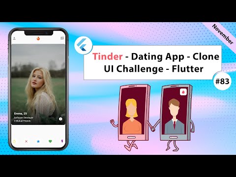 Flutter Tutorial - Tinder - Dating App Clone UI Challenge