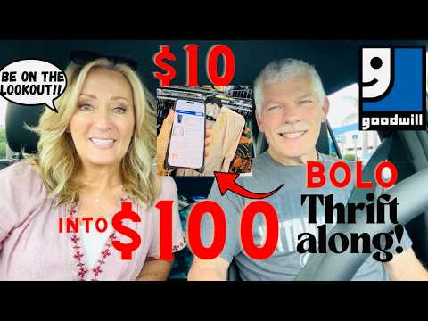 Thrifting 2 Goodwills in one day | Thrift with Us | Ebay BOLO thrift finds!