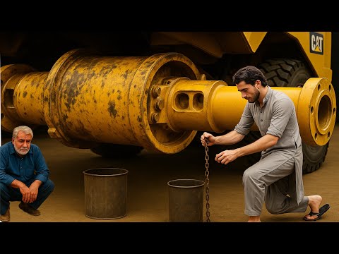 CAT Loader Back Differential Gear Full Repairing Process Amazingly Project in The Local Wrokshop