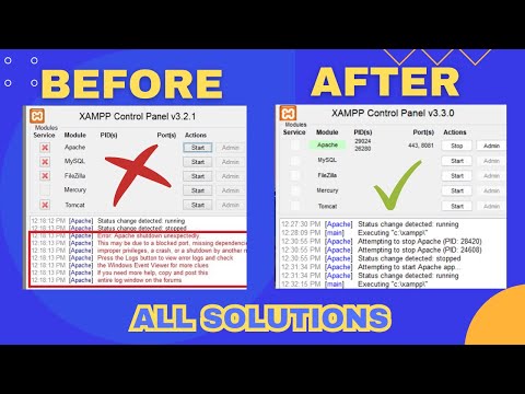 Fix Error Apache Shutdown Unexpectedly in XAMPP [SOLVED]