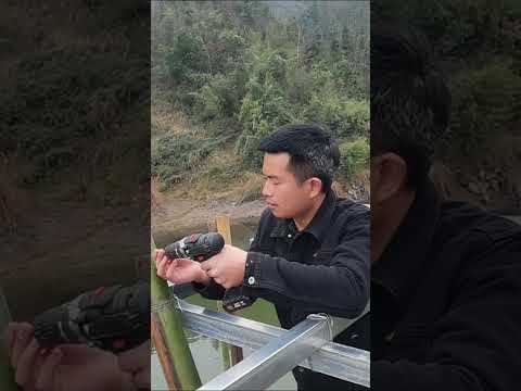 Make railings for bamboo buildings! #bamboo #diy