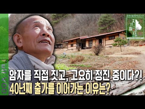출가 한지 40년째! 단 두벌의 승복으로 깊은 산골에서 은둔하며 수행중이다?! 주지 소임까지 맡던 그가 자연으로 간 이유는? [자연의 철학자들 KBS 20221125 방송]