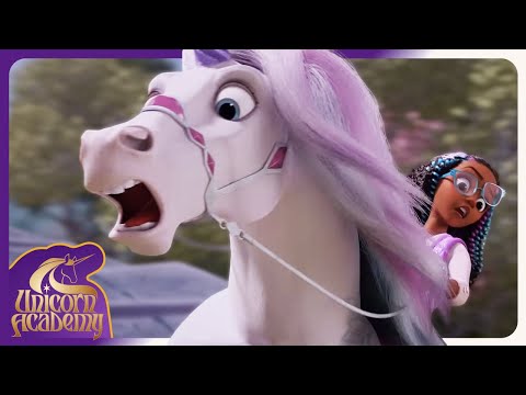 Glacier's Fall: Too Much Confidence & Magic, Too Fast! | Unicorn Academy 🦄🌈 | Cartoons for Kids