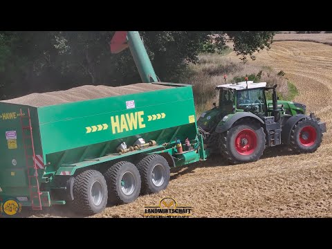 Wir sollten vorsichtig fahren dass ding ist Rappel voll! Großeinsatz Getreideernte 2 Mähdrescher