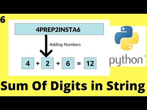 Sum Of Digits in a String Using Python
