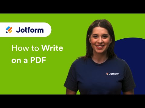 How to Write on a PDF