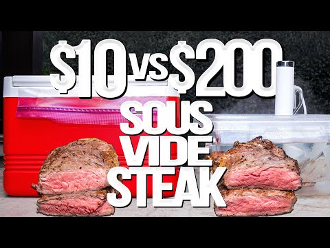 $10 VS. $200 SOUS VIDE STEAK TEST (DO YOU REALLY NEED AN EXPENSIVE MACHINE?) | SAM THE COOKING GUY