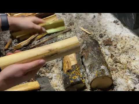 Winter Survival Camping ❄️ Hot Tent + Campfire ASMR