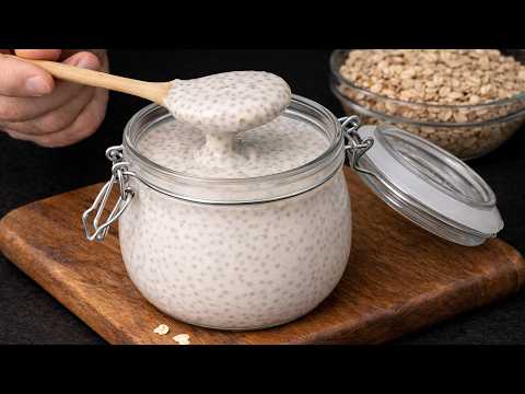 Just 3 ingredients! 5 minutes! Sugar-free! Oatmeal yogurt. VEGAN recipe 🌱