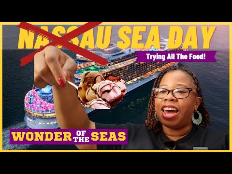 We Ate All The Food on the World's Largest Cruise Ship | Wonder of the Seas Cruise Vlog