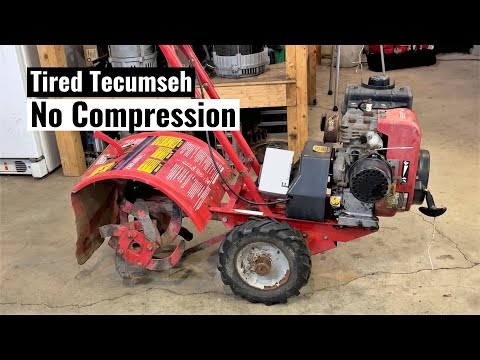 Tired Tecumseh Troy-Bilt Tuffy Tiller - No Compression