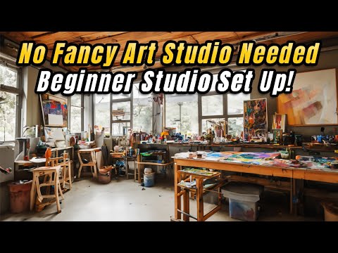 How To Set Up Your ART PAINTING STUDIO For NEW ARTISTS!