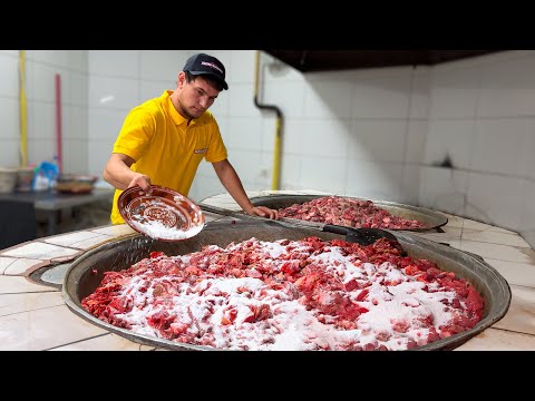 1000 KG of MEAT, 8000 "NON KEBAB" and More than 30 Employees in ONE DAY. Uzbek National "Non Kebab"