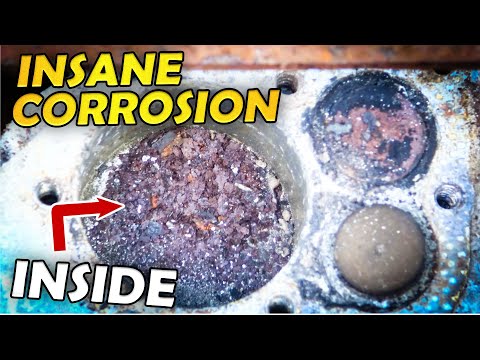 1970s ENGINE LOCKED UP WITH DECADES OF CORROSION - RESTORATION