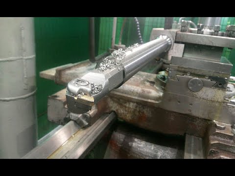 Глубокая расточка. machining a part on a lathe