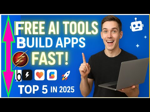 Top 5 FREE AI Tools 🚀 to Build Apps Without Coding (2025 Edition) | Vibe Coding