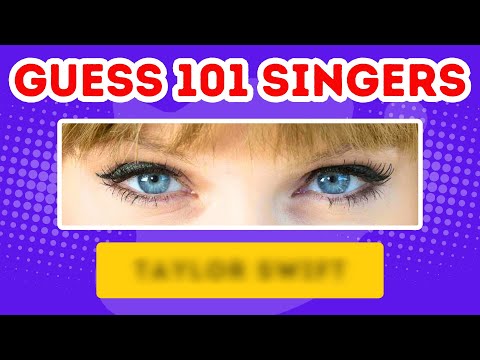Can You Guess 101 Singers Just by Their Eyes? 👀 Let's Find Out!