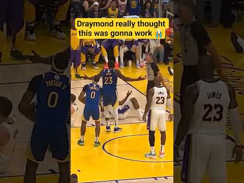 Draymond really thought this was gonna work 😭