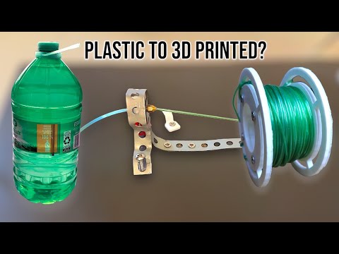 I Turned Plastic Water Bottles Into 3D Printer Filament - The full journey