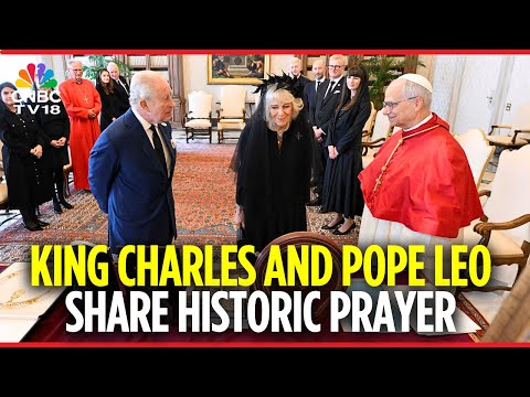 WATCH: King Charles and Pope Leo Share Historic Joint Prayer in the Sistine Chapel | Vatican | N18G