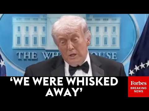 'I Thought It Was A Tray': Trump Reveals Exact Thoughts During Moment He Heard Gunfire At Dinner