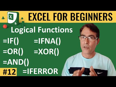 IF, XOR, NOT, AND, OR Formula in ms excel | MS EXCEL FOR BEGINNERS 12 | learn ms excel in hindi