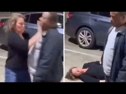 Karen Picked A FIGHT and Got KNOCKED OUT COLD!
