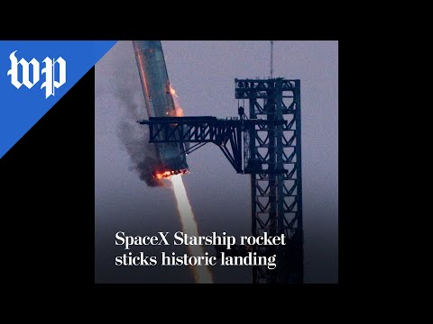 SpaceX Starship rocket sticks historic landing