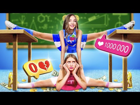 Бедная Чирлидерша VS Богатая Чирлидерша | Богатая Стала Бедной на 24 Часа