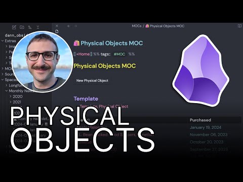 🛍️ Obsidian Physical Objects System and template