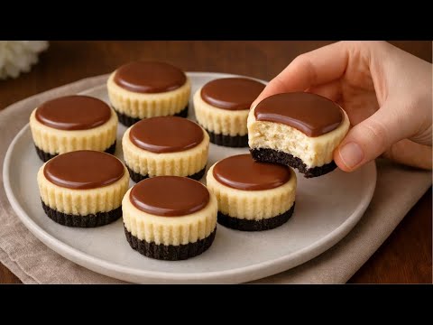 The Best Mini Cheesecakes I've Ever Eaten! Two Easy Dessert Recipes in 10 Minutes!