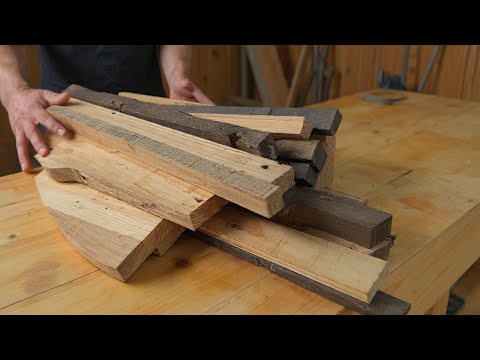 Building the Most UNIQUE Relaxing Chair from SCRAP WOOD!