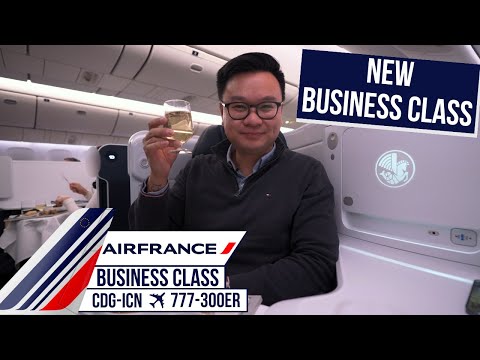 Air France NEW Business Class 777-300ER Review · Paris - Seoul